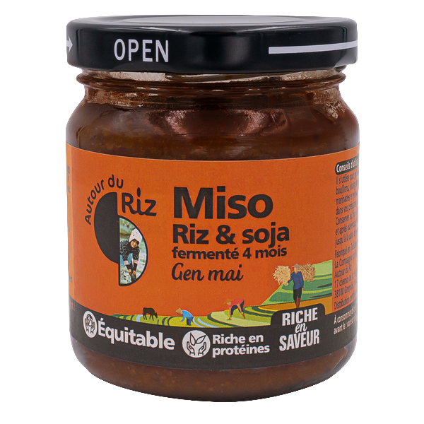 Autour Du Riz -- Miso de riz complet pasteurisé gen mai - 200 g