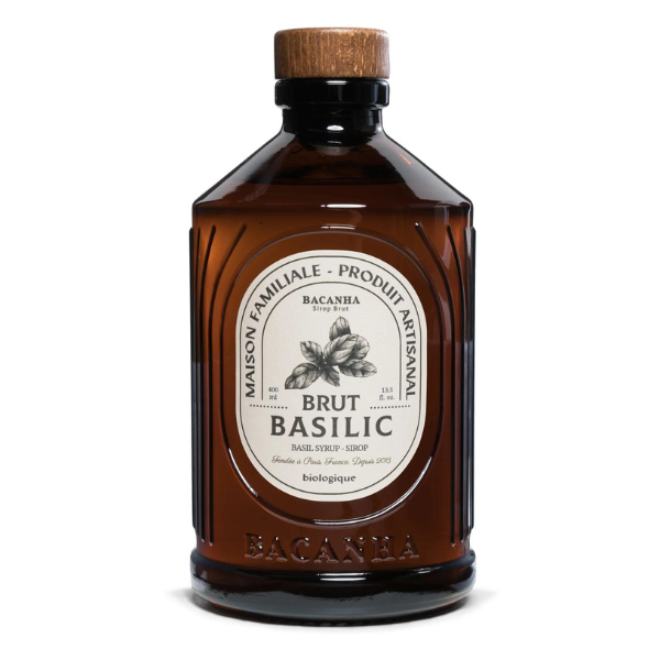 Bacanha -- Sirop de basilic brut bio - 400 ml