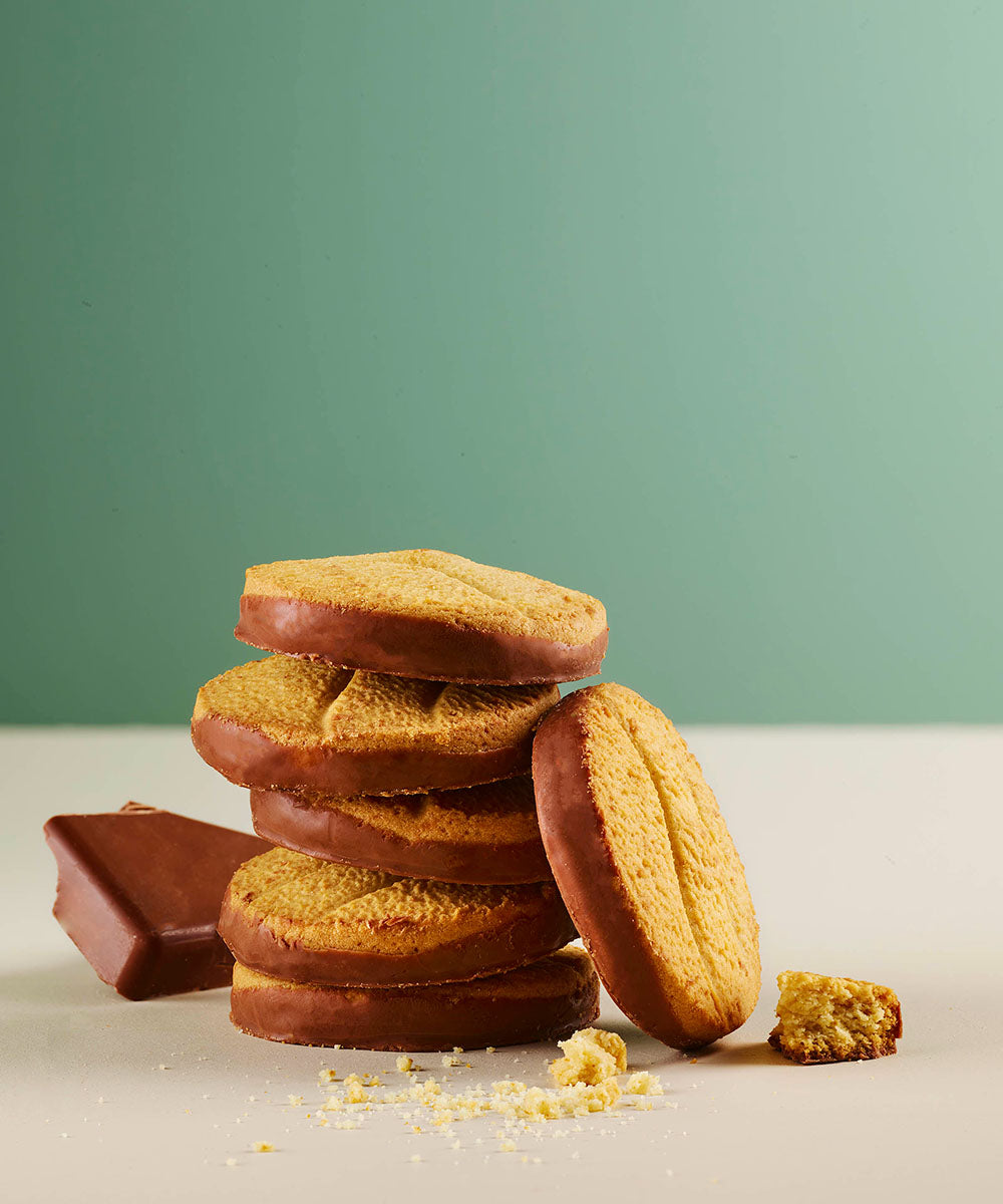 Biscuit nappé chocolat au lait bio - 2