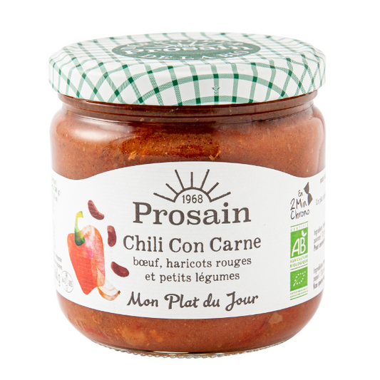 Prosain -- Chili con carne au boeuf et aux haricots rouges bio - 360 g