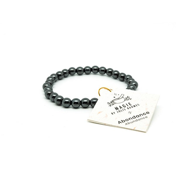 Jolis Baumes -- Bracelet abondance hématite