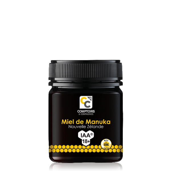 Comptoirs & Compagnies -- Miel de manuka iaa18+ (mgo 696) (origine  Nouvelle zélande) - 250 g