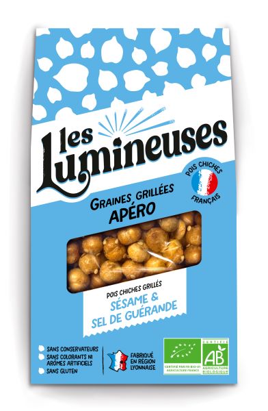 Pois chiche grillés sésame et sel bio - 1