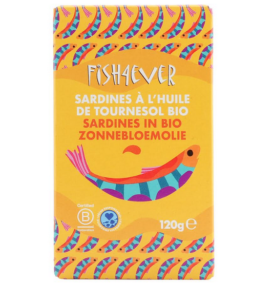 Sardines à l'huile de tournesol bio - 1