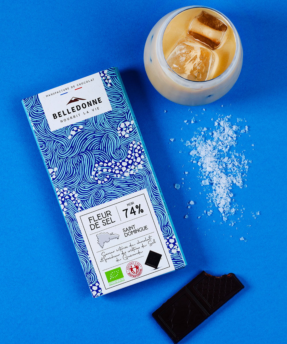 Tablette dégustation - chocolat noir 74% fleur de sel - 2