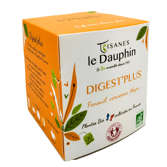 Tisanes Le Dauphin -- Infusion bio digest plus origine france - 20 infusettes