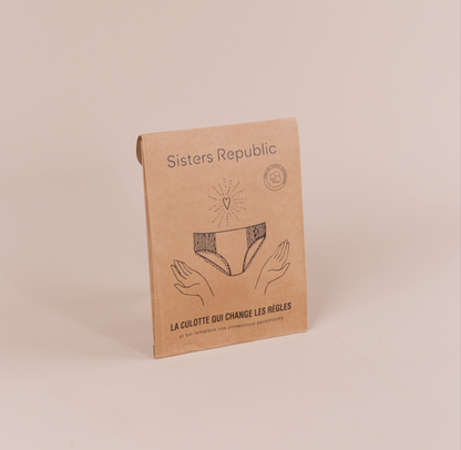 Sisters Republic -- Boxer menstruel adulte ginger (absorption super) - Taille L