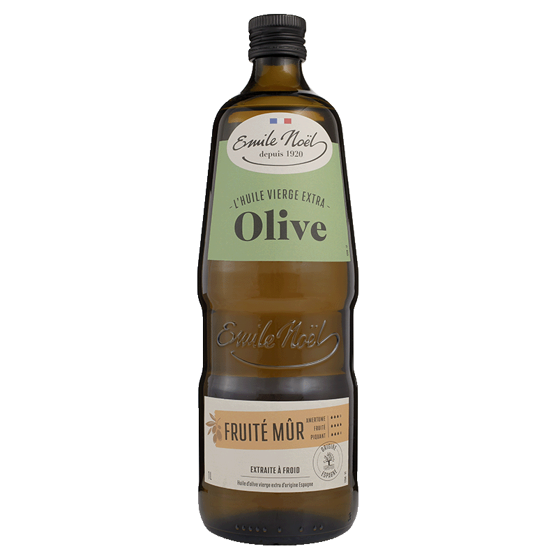 émile Noël -- DDM 28.01.2025 Huile d'olive vierge extra fruité mûr bio (origine Espagne) - 1 l